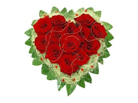 День святого Валентина Сердце роз