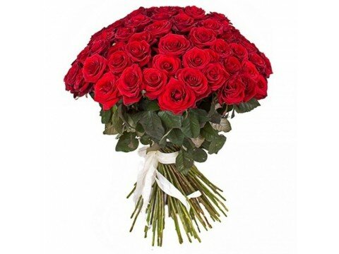 Букети для жінок 75 червоних троянд