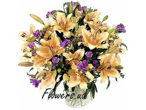 Bouquet of Lilies and Freesia