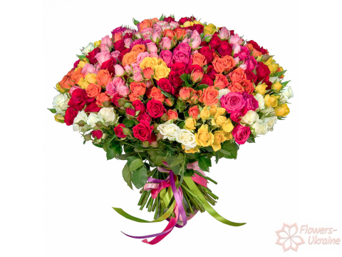 Bouquets for women 101 bush rose miks