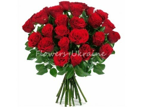 Букеты для женщин 25 красных роз