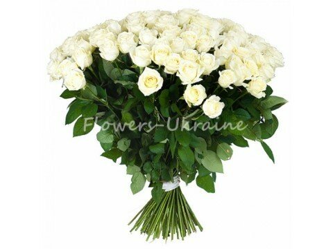 Букети для жінок 51 біла троянда