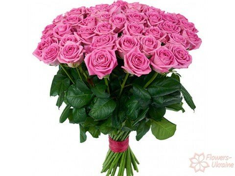Букети для жінок 51 рожева троянда