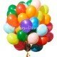 25 multicolored balloons